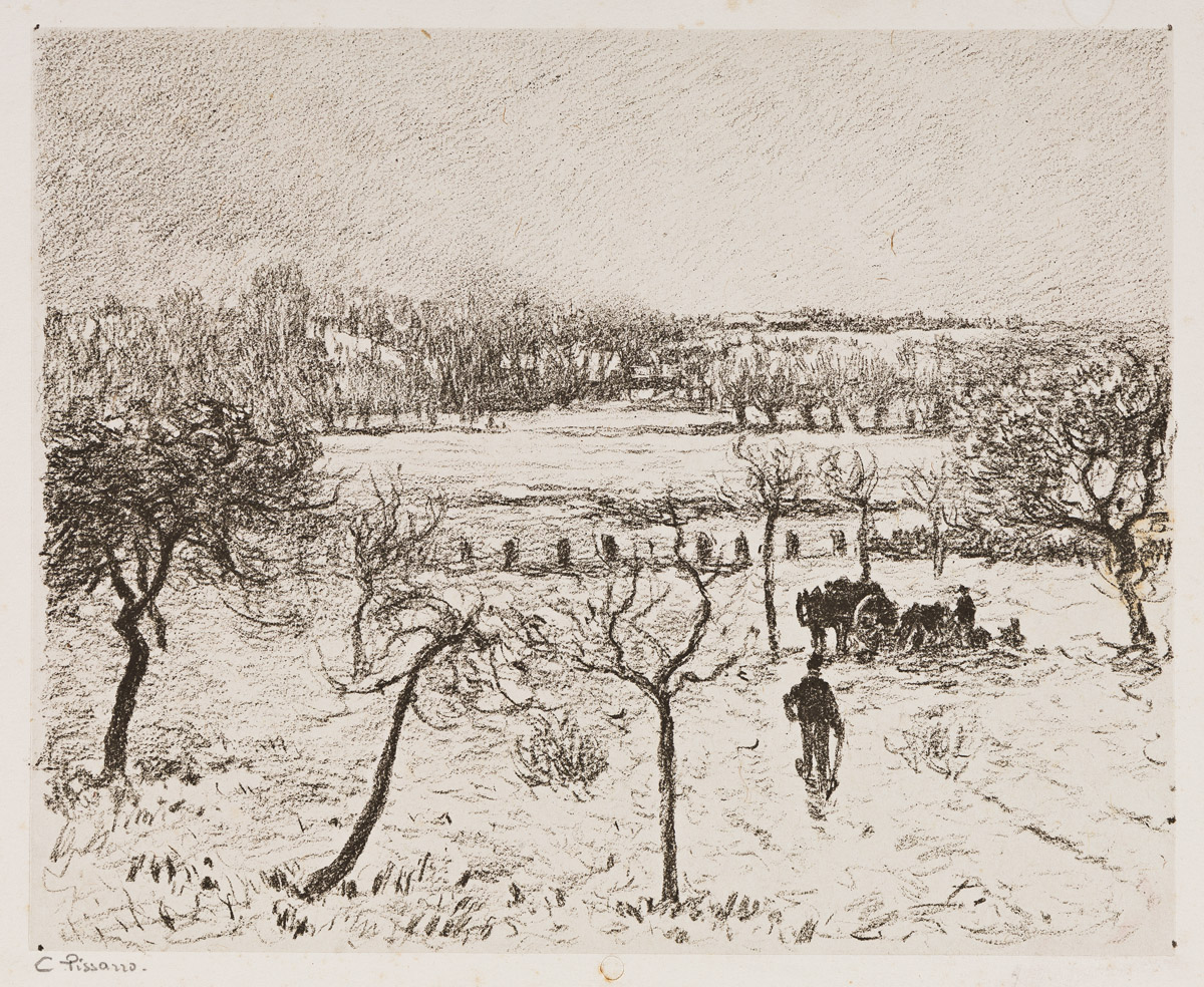 CAMILLE PISSARRO AND GEORGE W. THORNLEY Paysage à Varengeville.